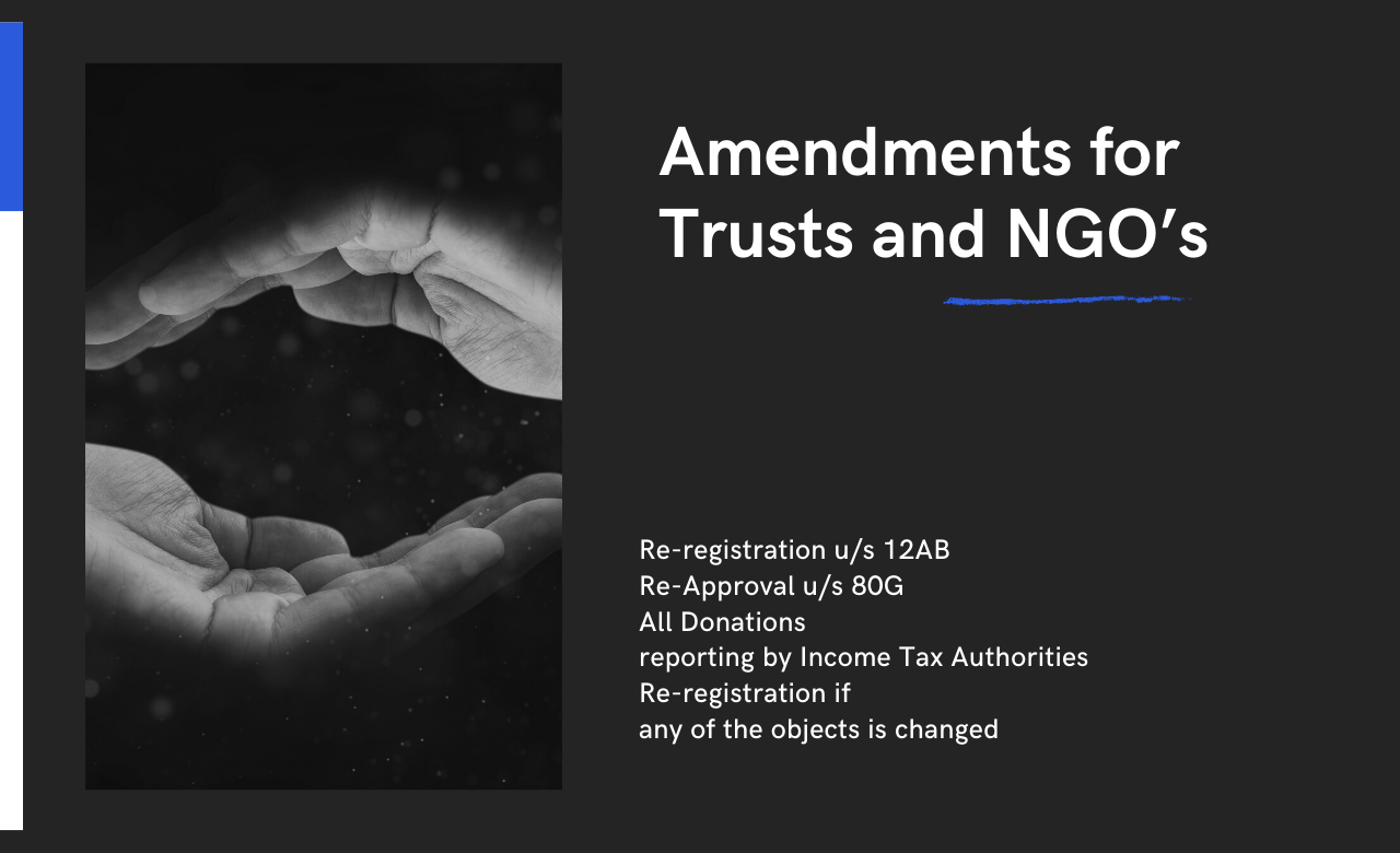 Very Important update for Charitable Trusts and Exempt Institution registered under section 80G, 12A or section 12AA: New – Fresh Registration Required: Last Date 31.12.2020